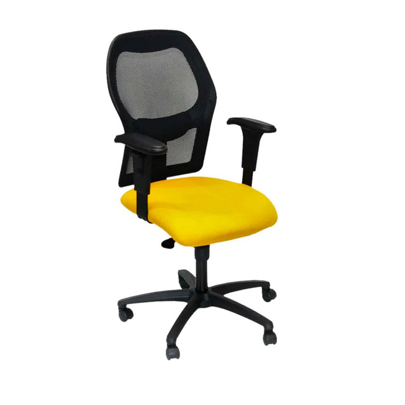 <tc>Ahrend</tc>: Sedia da lavoro tipo 160 in tessuto giallo - Ricondizionata