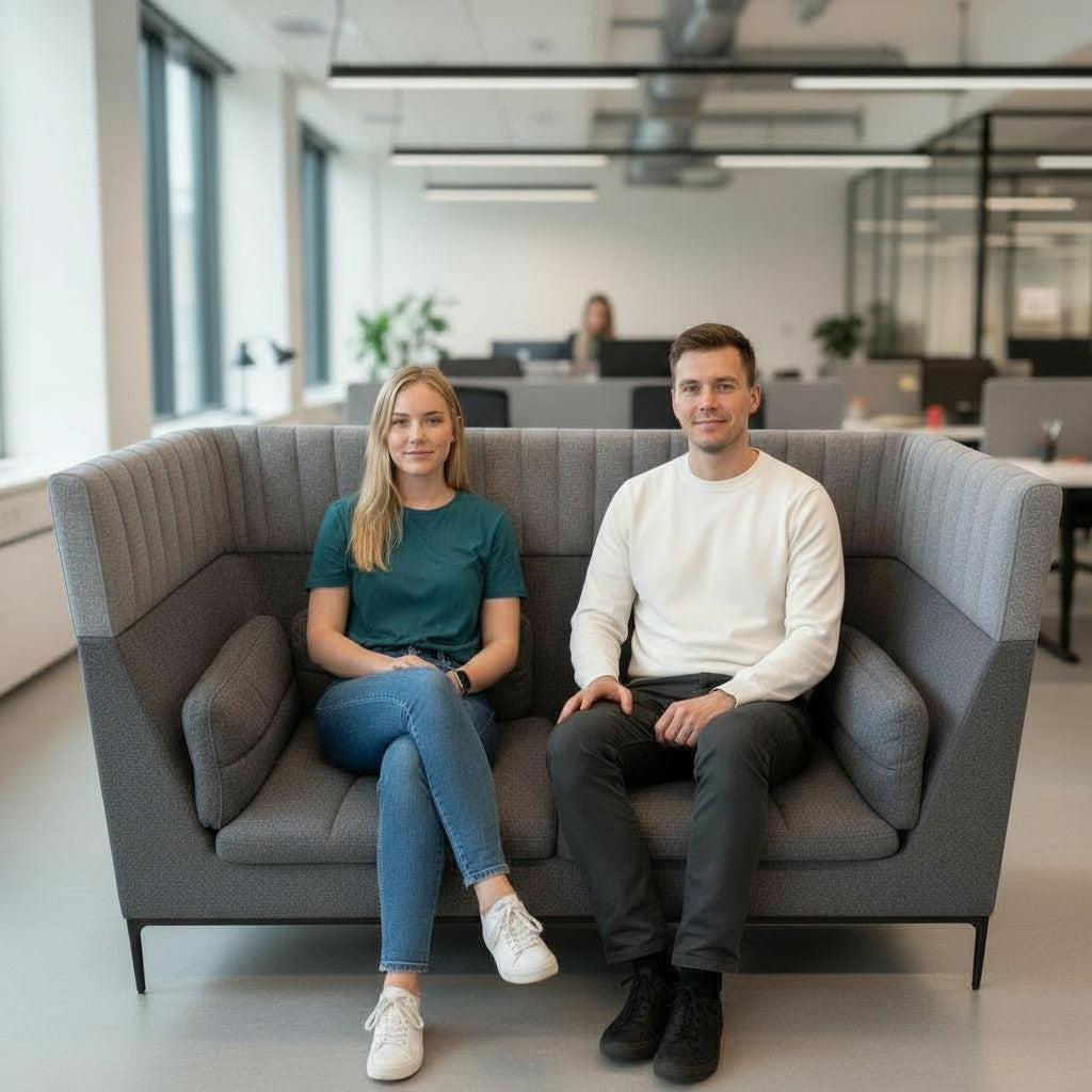 <tc>Allermuir</tc>: Haven Solo Pod in tessuto grigio/rosa - Ricondizionato