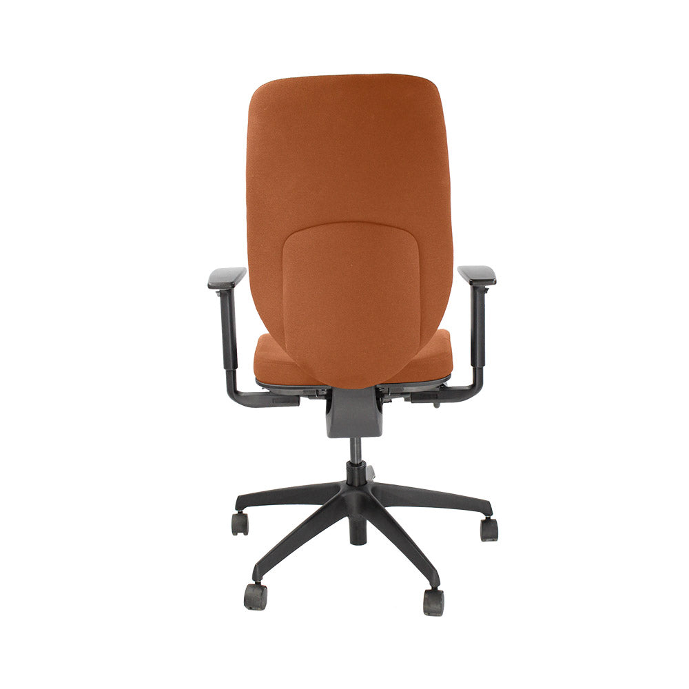 <tc>Boss Design</tc>: Sedia operativa Key - Nuova pelle marrone chiaro - Ristrutturata