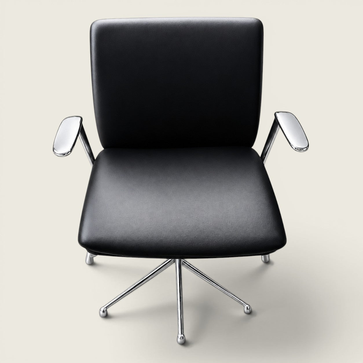 Boss Design: Tokoyo Meeting Chair in Black Leather - Refurbished
