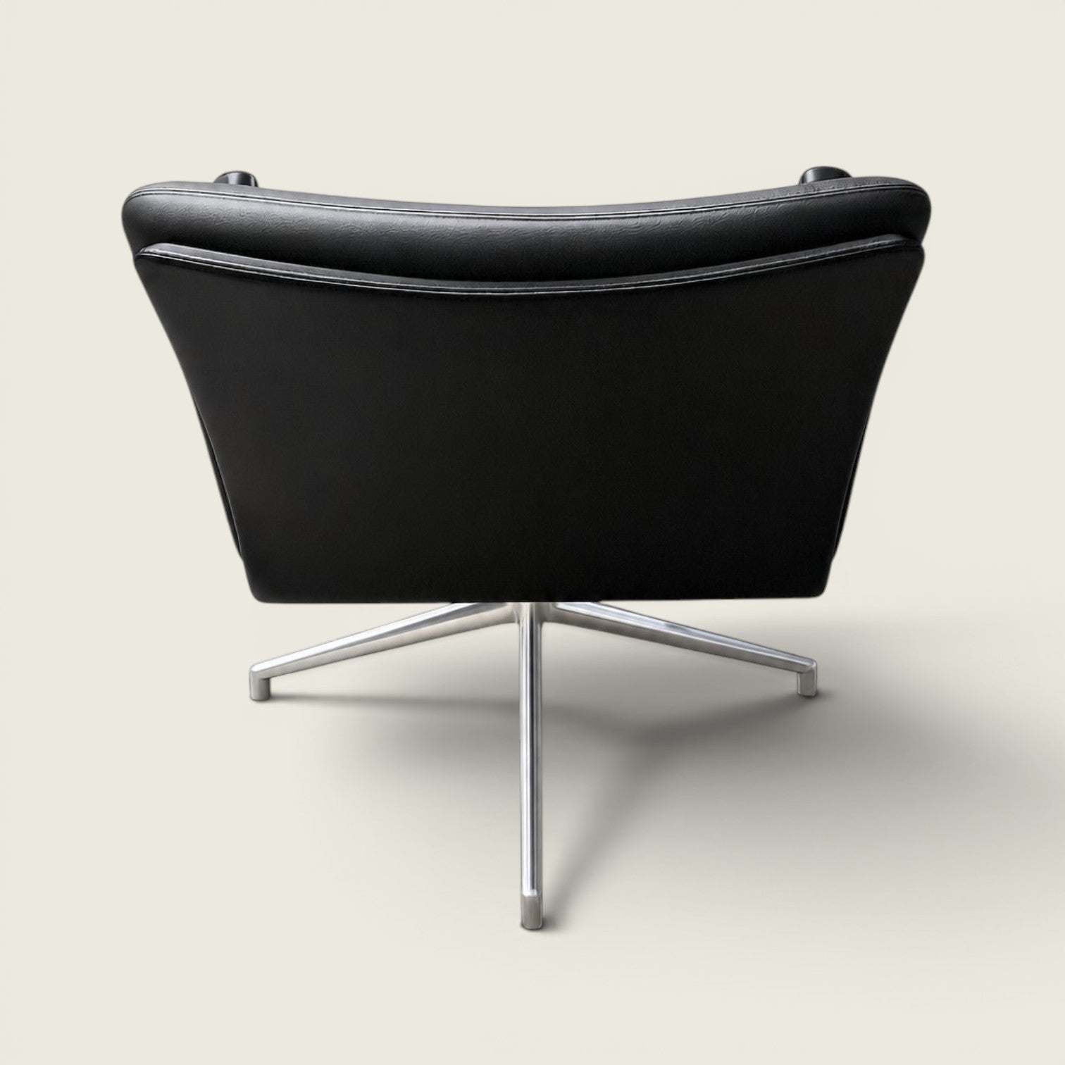 <tc>Boss Design</tc>Sedia da riunione Tokyo in pelle nera - Ricondizionata