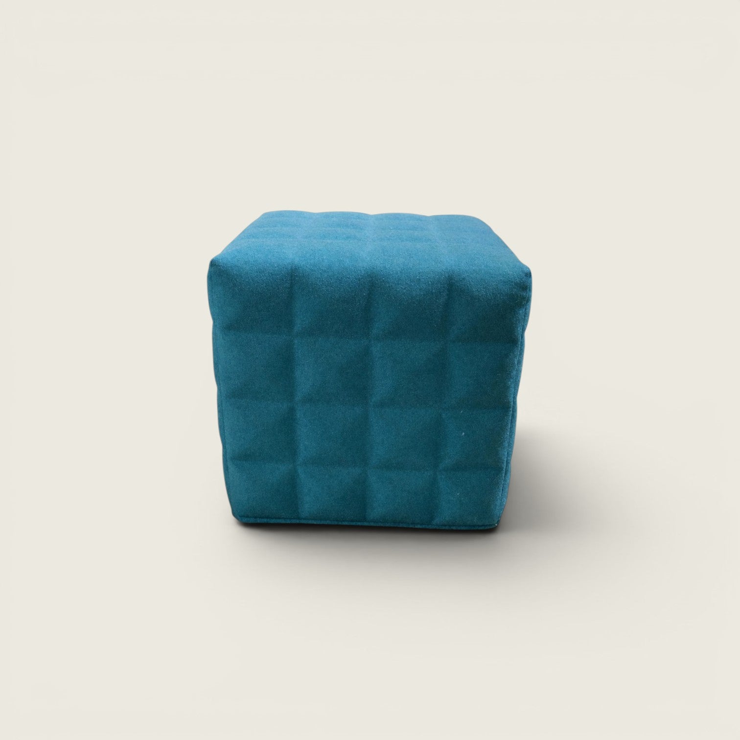 BuzziSpace: Sgabello Cube 3D Solo in Tessuto Blu - Ricondizionato