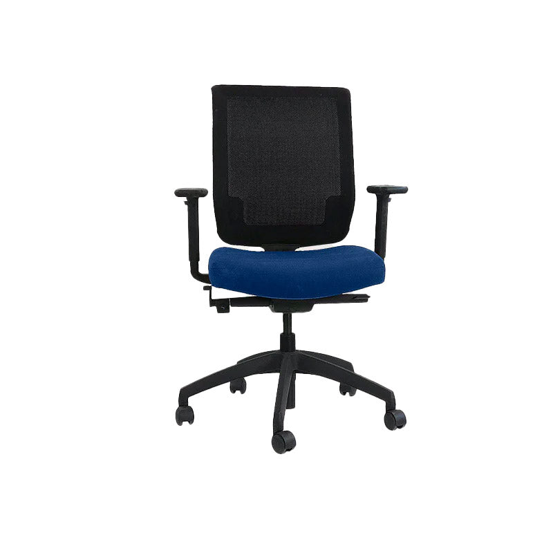 <tc>Connection</tc>: MY Task Chair in tessuto blu - Ricondizionata