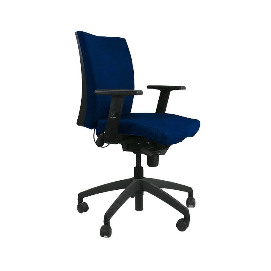 Connection: Team Task Chair in Blue Fabric - Refurbished