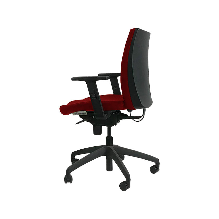 Connection: Team Task Chair in Red Fabric - Refurbished