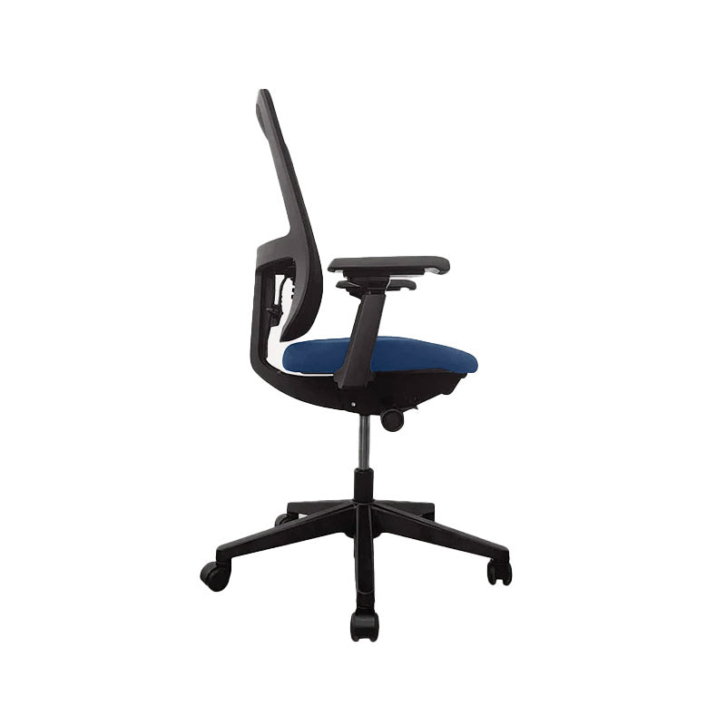 <tc>Haworth</tc>: Sedia da lavoro Lively in tessuto blu - Ricondizionata