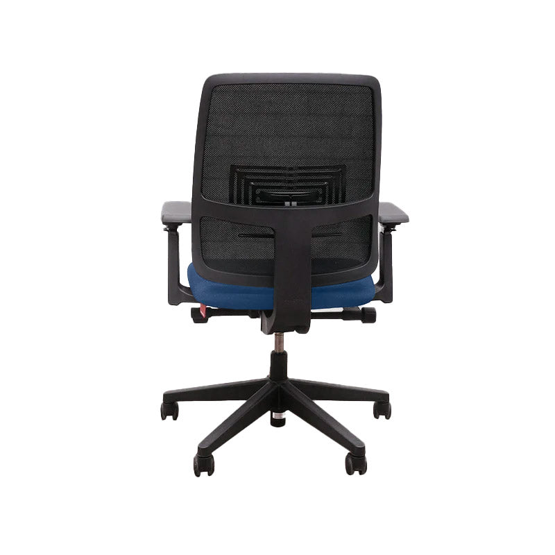 <tc>Haworth</tc>: Sedia da lavoro Lively in tessuto blu - Ricondizionata