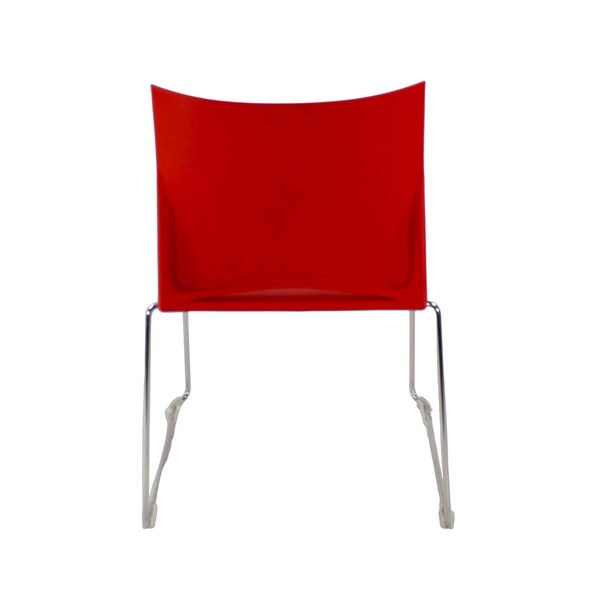 <tc>Herman Miller</tc>: Sedia impilabile Pronta in rosso - Ricondizionata