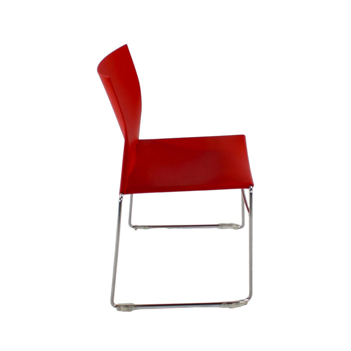 <tc>Herman Miller</tc>: Sedia impilabile Pronta in rosso - Ricondizionata