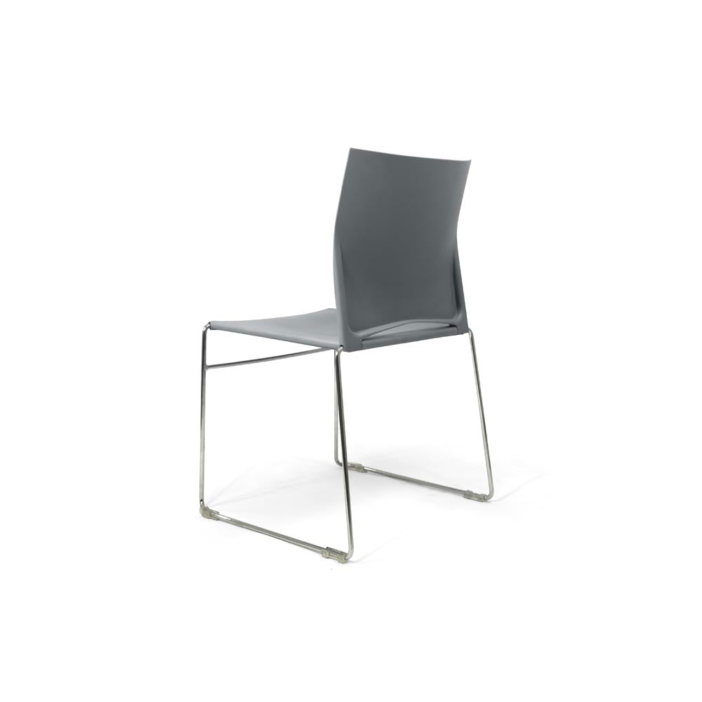 <tc>Herman Miller</tc>: Sedia impilabile Pronta in grigio - Ricondizionata