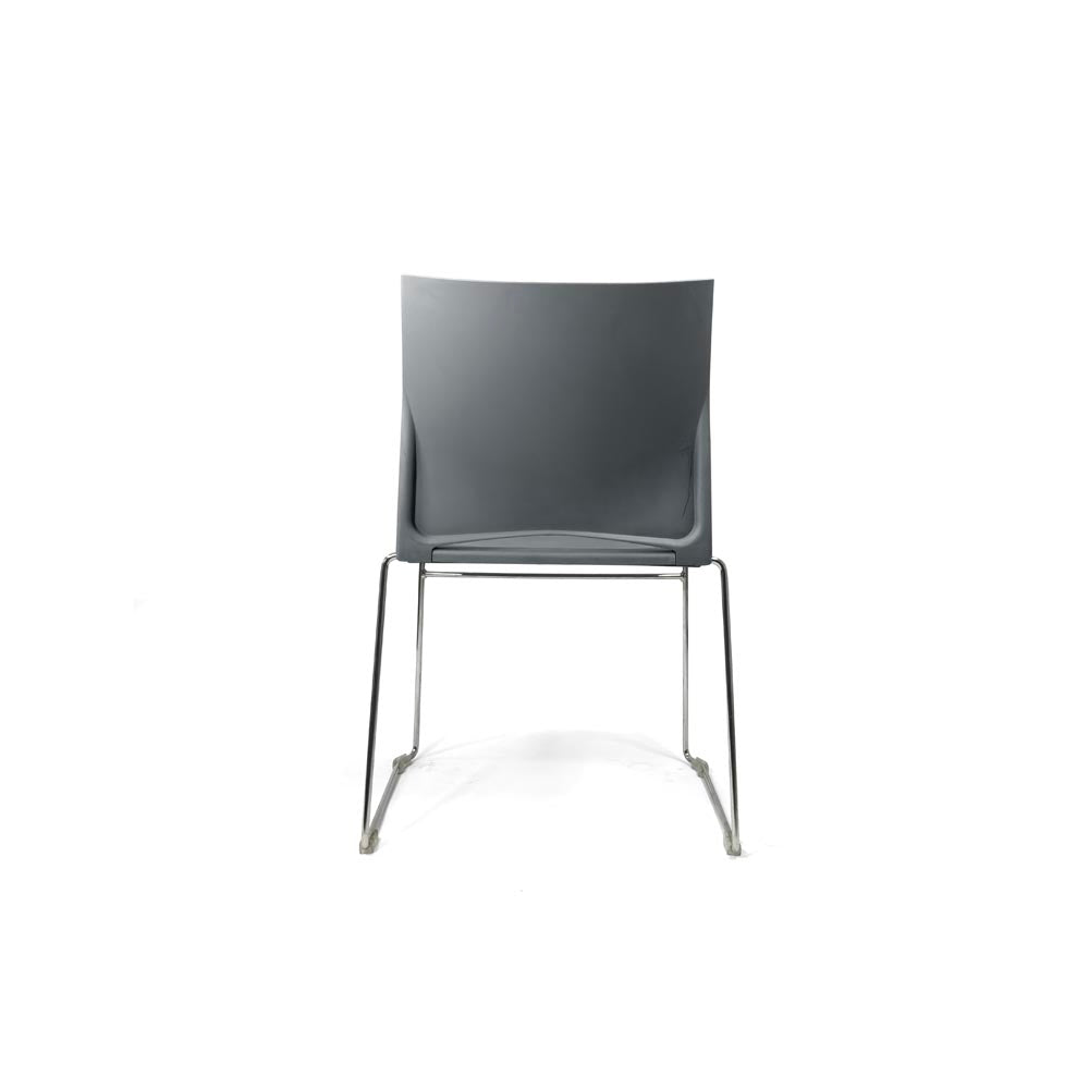 <tc>Herman Miller</tc>: Sedia impilabile Pronta in grigio - Ricondizionata