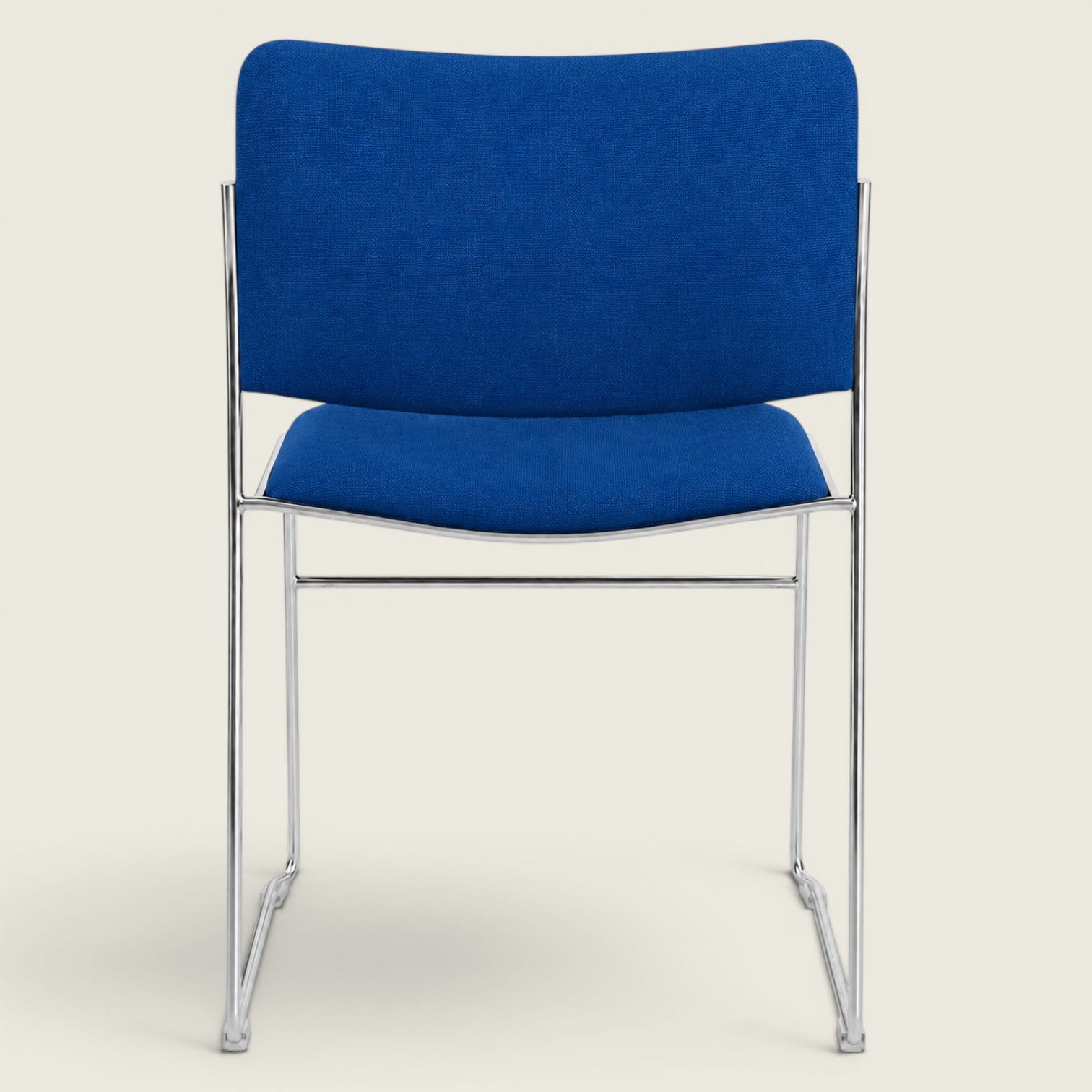 Howe: 40/4 Stacking Chair in Blue Fabric - Refurbished