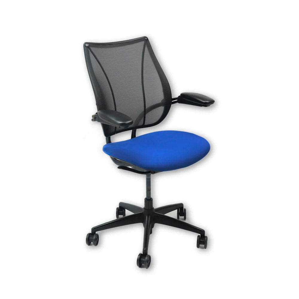 <tc>Humanscale</tc>: <tc>Liberty</tc> Sedia operativa in tessuto blu - Ricondizionata