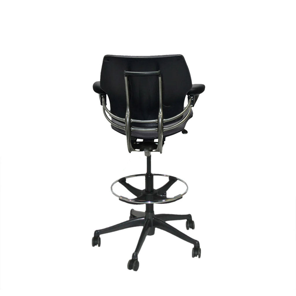 Humanscale: Freedom Draughtsman Chair in Grey Fabric - Refurbished