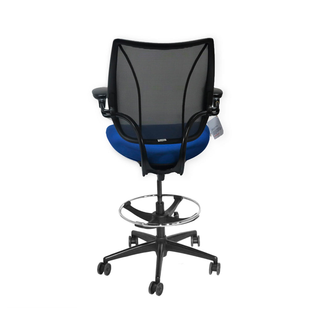 Humanscale: Liberty Draughtsman Chair in Blue Fabric - Refurbished