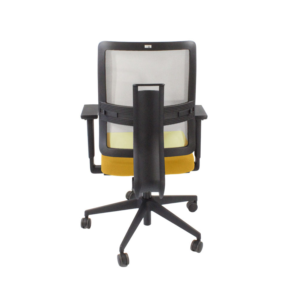Viasit: Toleo Mesh Back Task Chair In Yellow Fabric - Refurbished