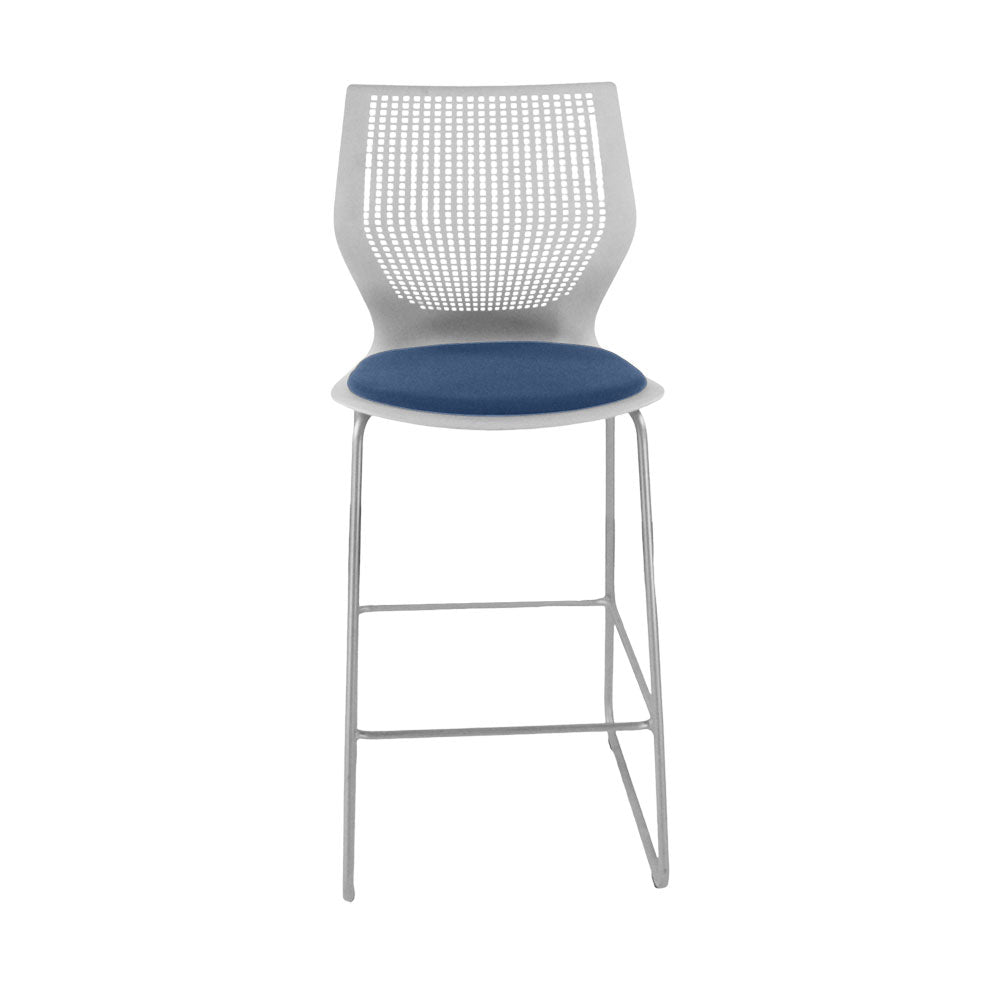 <tc>Knoll</tc>: <tc>Multigeneration</tc> Sgabello in tessuto blu - Ristrutturato