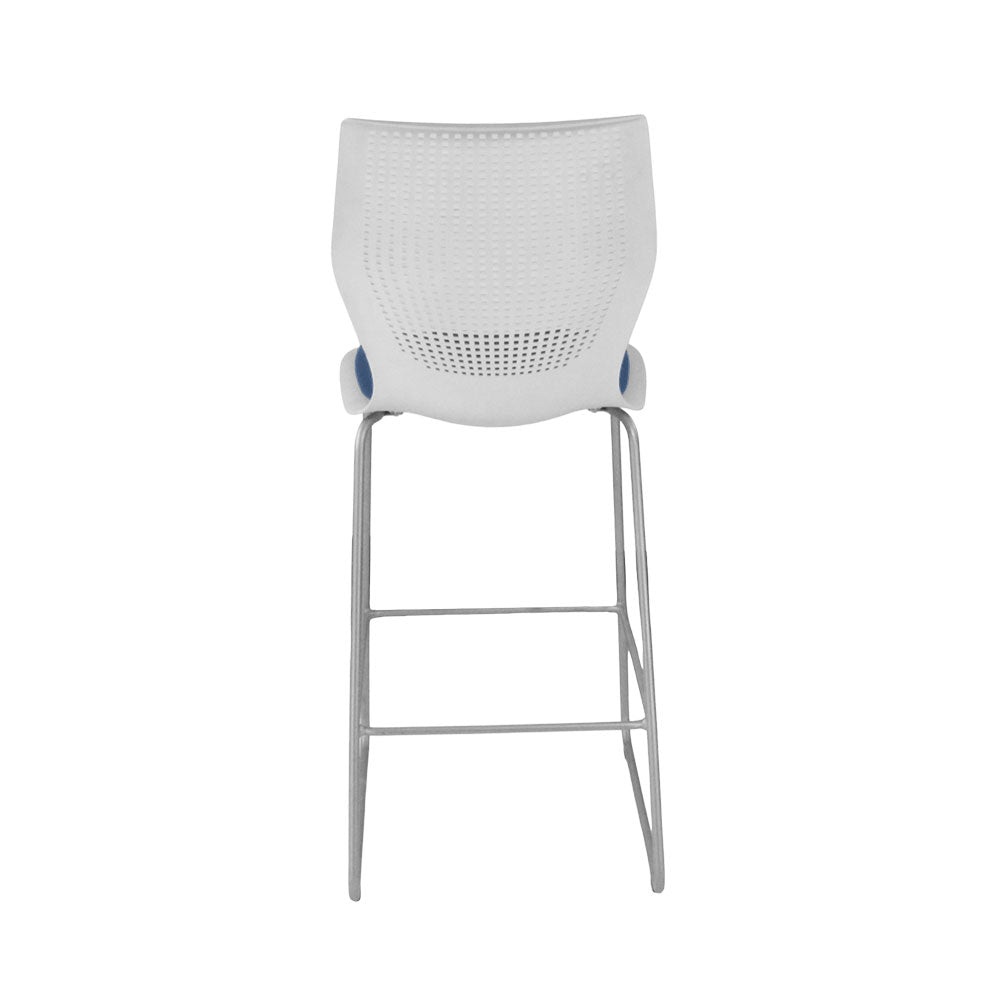 <tc>Knoll</tc>: <tc>Multigeneration</tc> Sgabello in tessuto blu - Ristrutturato