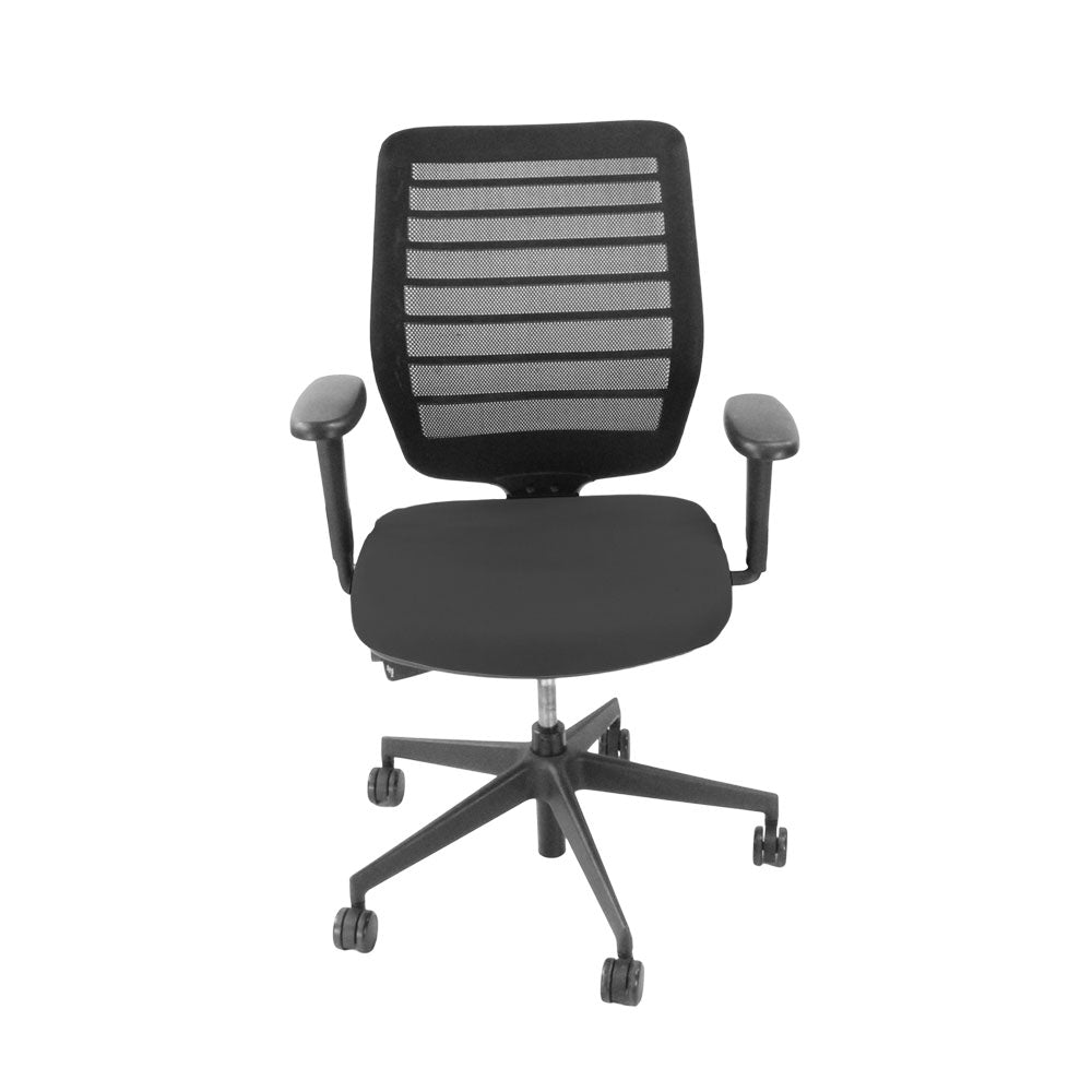 <tc>Senator</tc>: Sedia da ufficio Fuse Operator in tessuto grigio - Ricondizionata