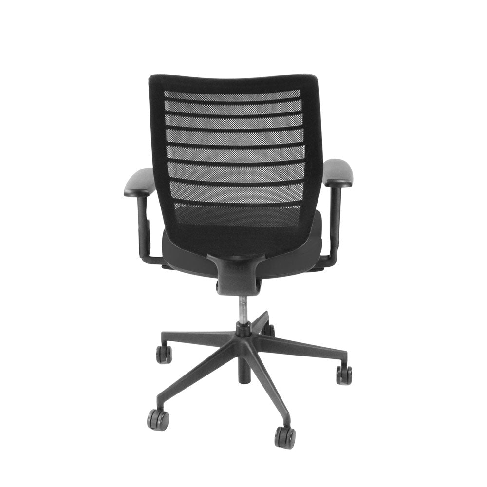 <tc>Senator</tc>: Sedia da ufficio Fuse Operator in tessuto grigio - Ricondizionata