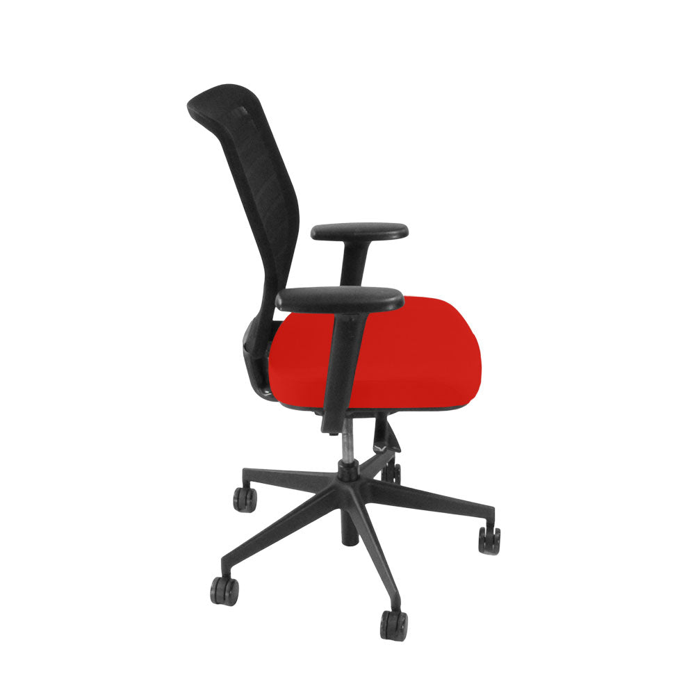 <tc>Senator</tc>: Sedia da ufficio Fuse Operator in tessuto rosso - Ricondizionata