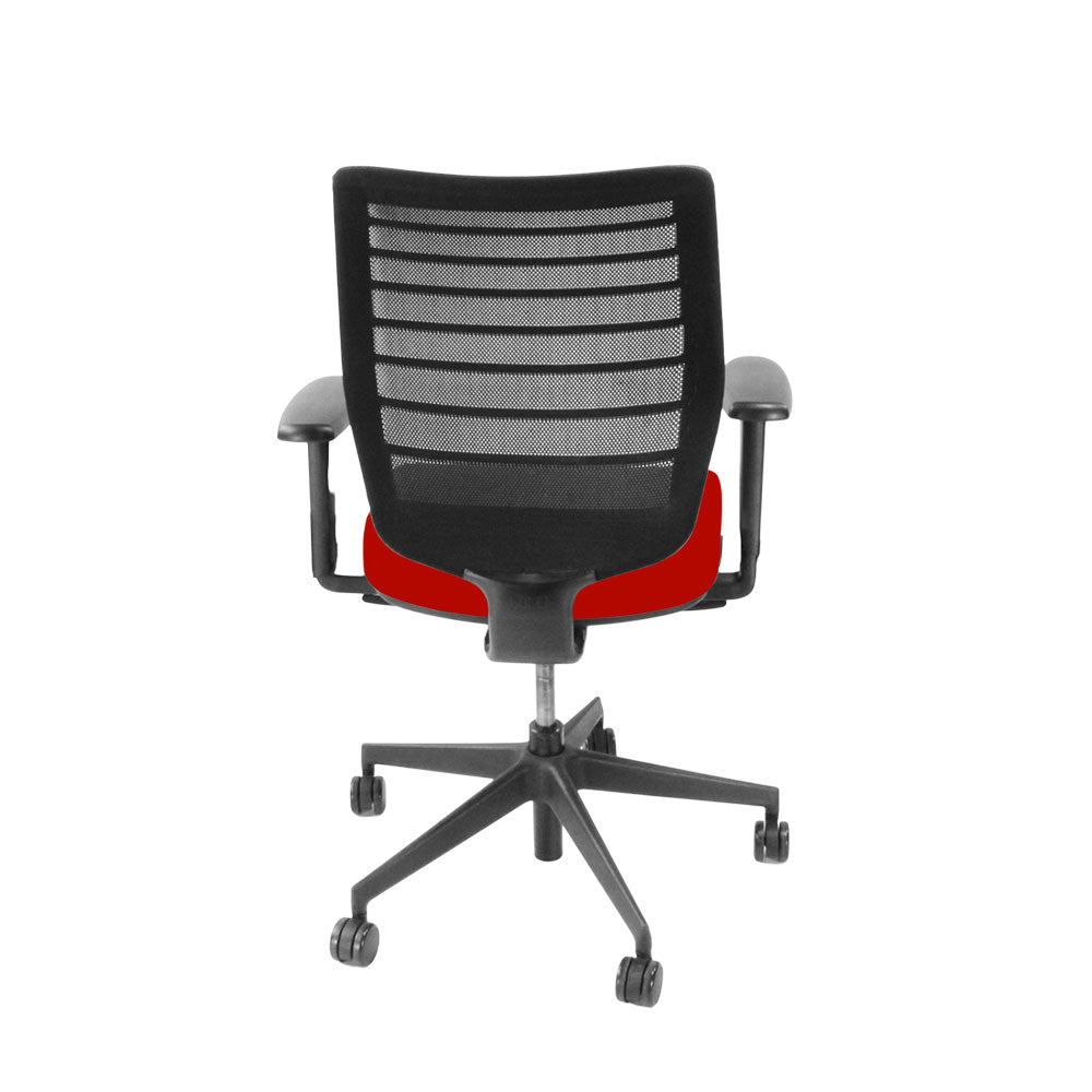 <tc>Senator</tc>: Sedia da ufficio Fuse Operator in tessuto rosso - Ricondizionata