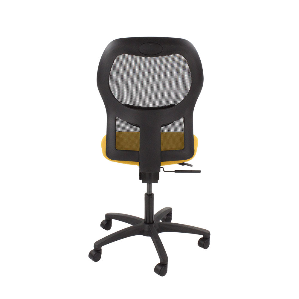 Ahrend: 160 Type Task Chair in Yellow Fabric Without Arms - Refurbished