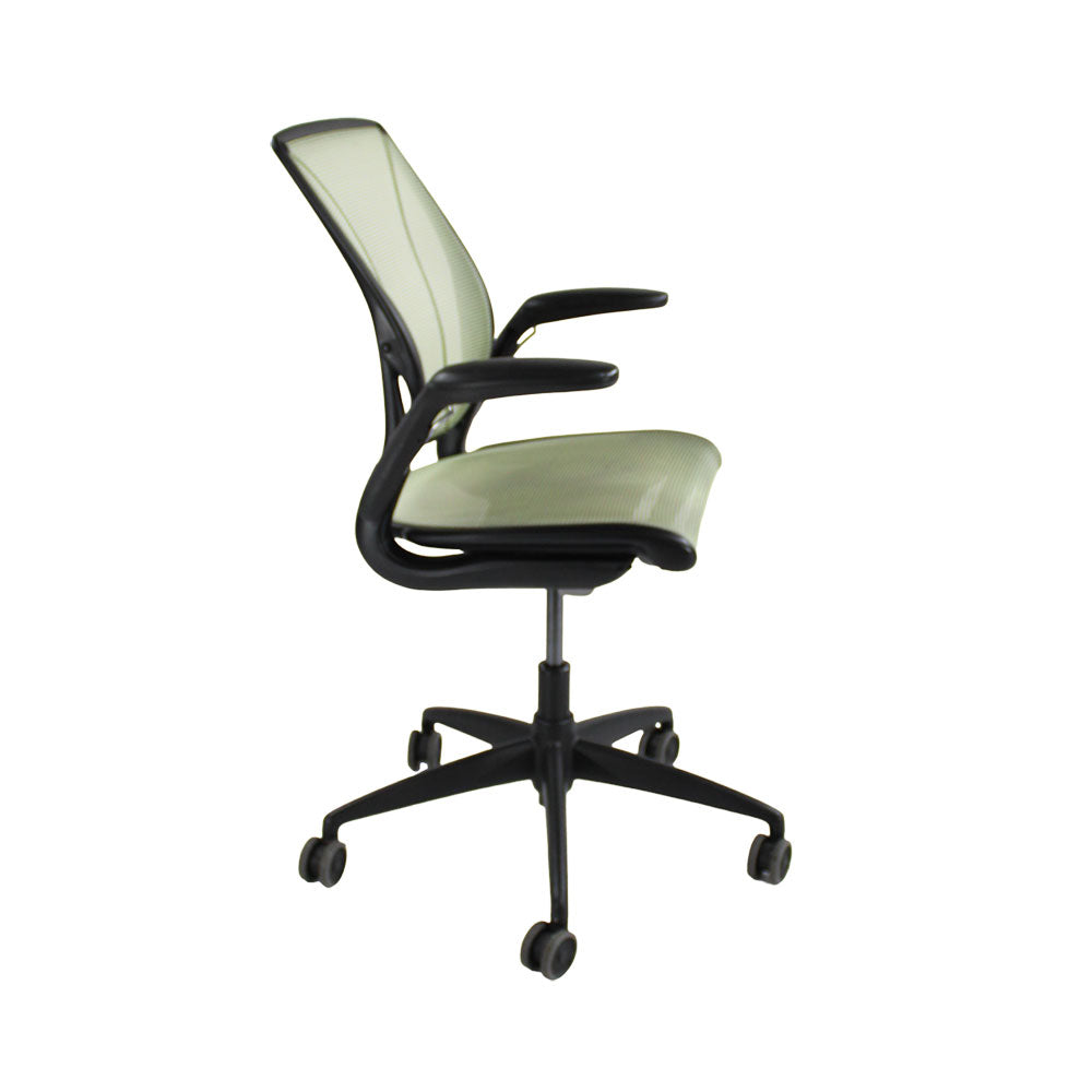 <tc>Humanscale</tc>: <tc>Diffrient World</tc> Sedia operativa in rete verde - Ricondizionata