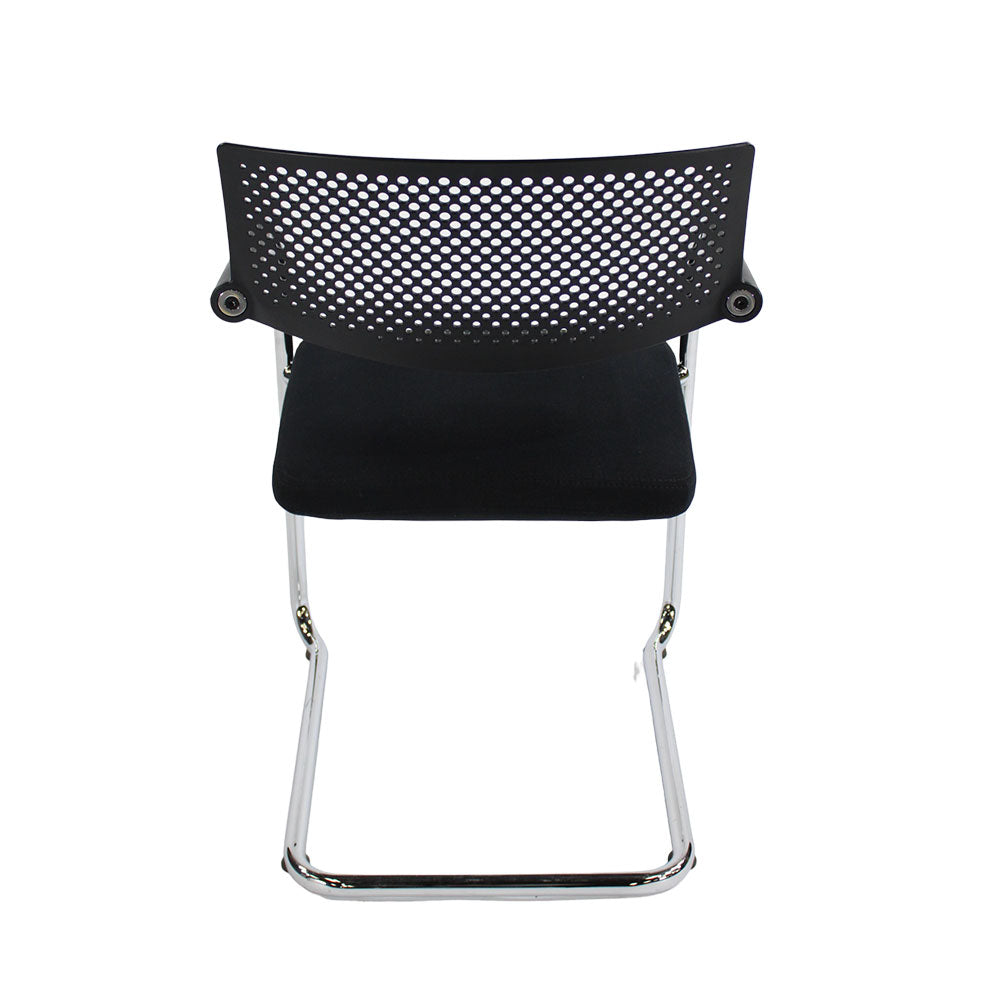 <tc>Vitra</tc>: <tc>VisaVis</tc> 2 sedie da riunione in tessuto nero - ricondizionate
