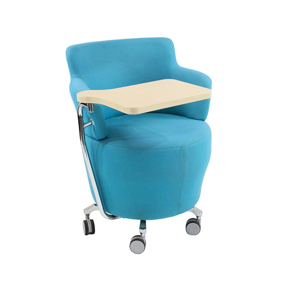 Orangebox: Tarn Chair in Blue Fabric with Tablet - Refurbished