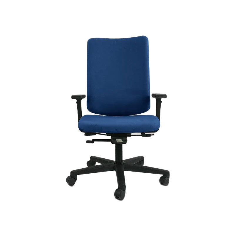 <tc>Konig + Neurath</tc>: 215 Sedia operativa in tessuto blu - Ricondizionata