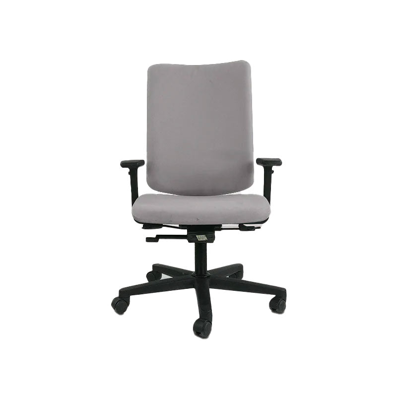 <tc>Konig + Neurath</tc>: 215 Sedia operativa in tessuto grigio - Ricondizionata