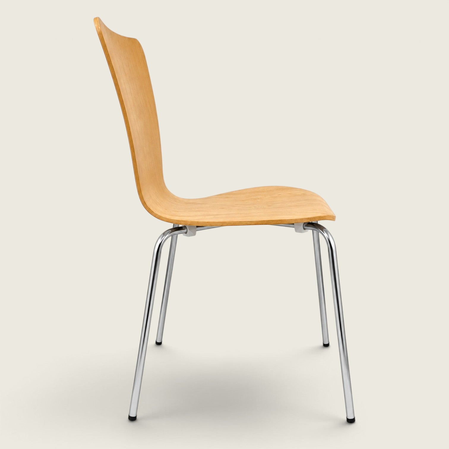 Nowy Styl: Wooden Cafe Chair - Refurbished