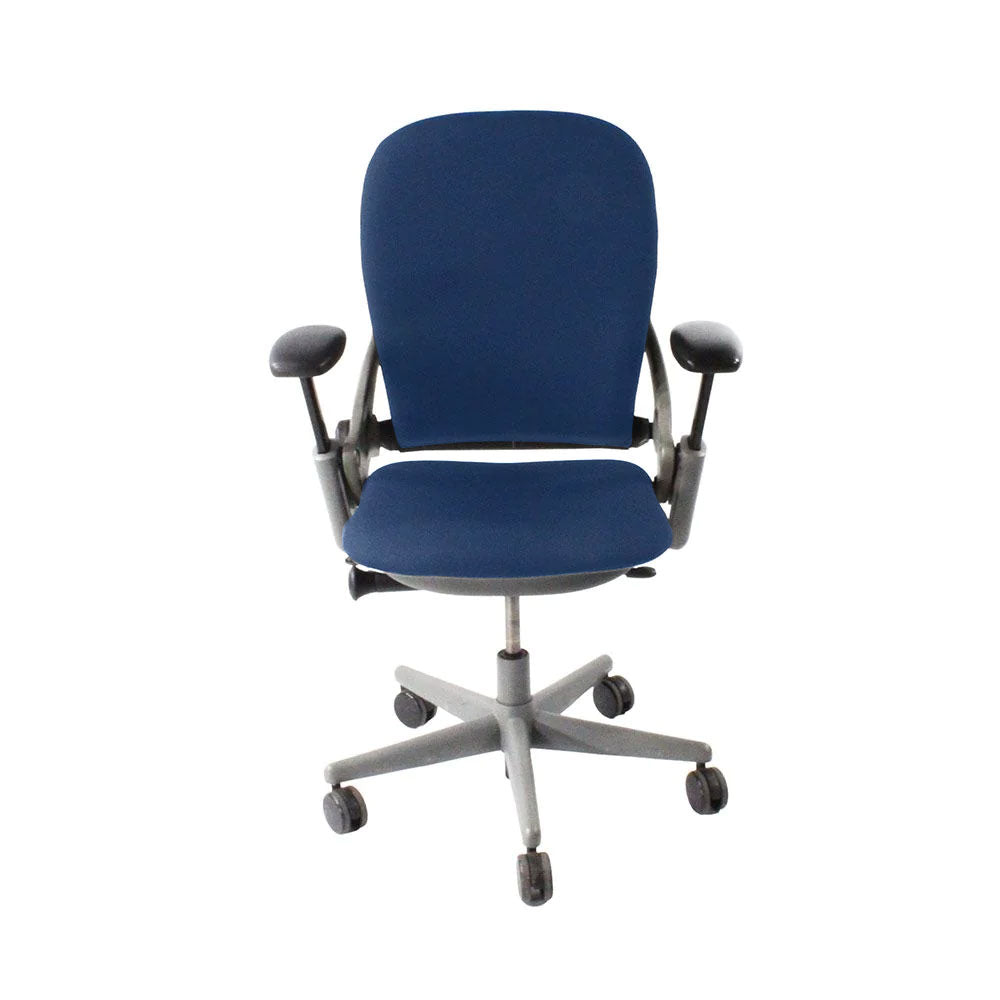 <tc>Steelcase</tc>: <tc>Leap V1</tc> Sedia da ufficio - Struttura grigia/Tessuto blu - Ricondizionata