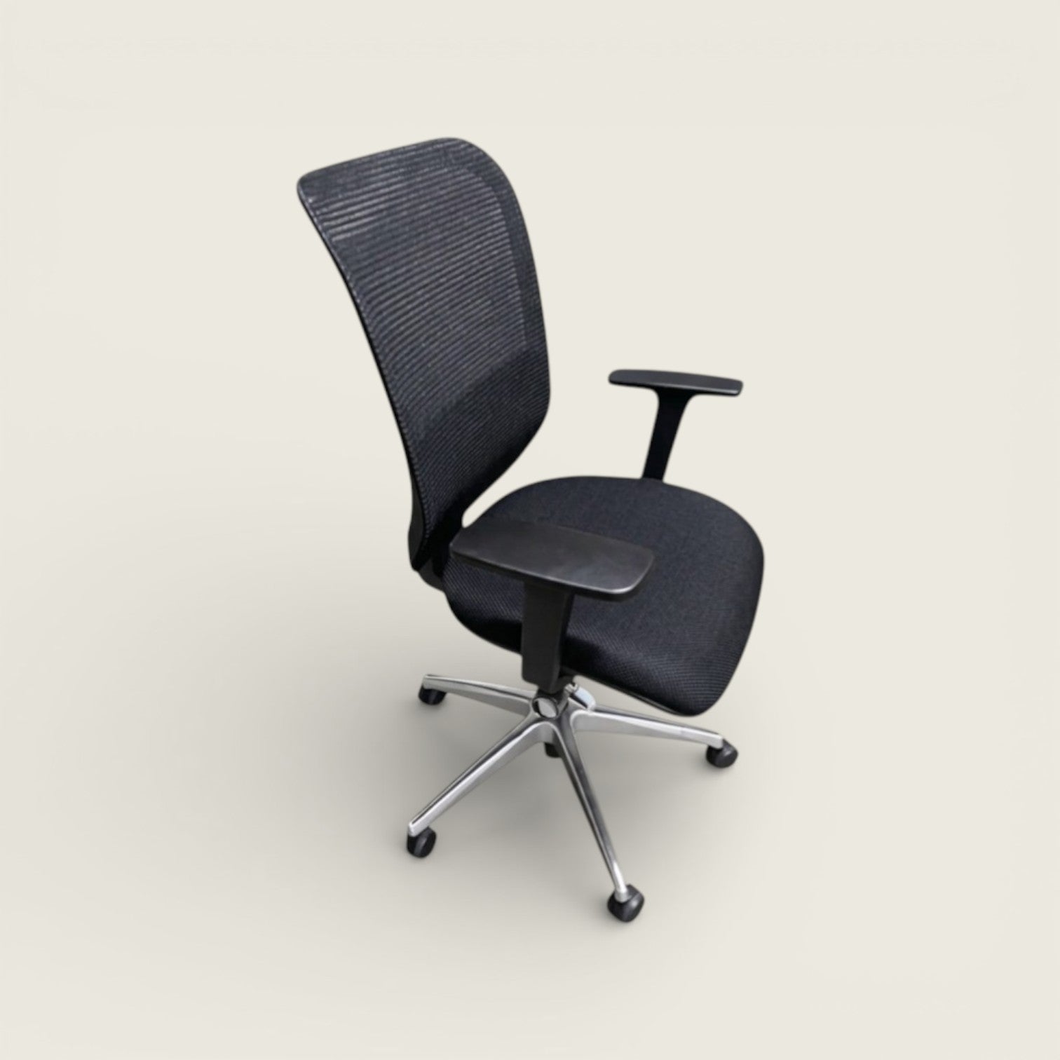 Saxen Don't Task Chair in Black Fabric - Refurbished