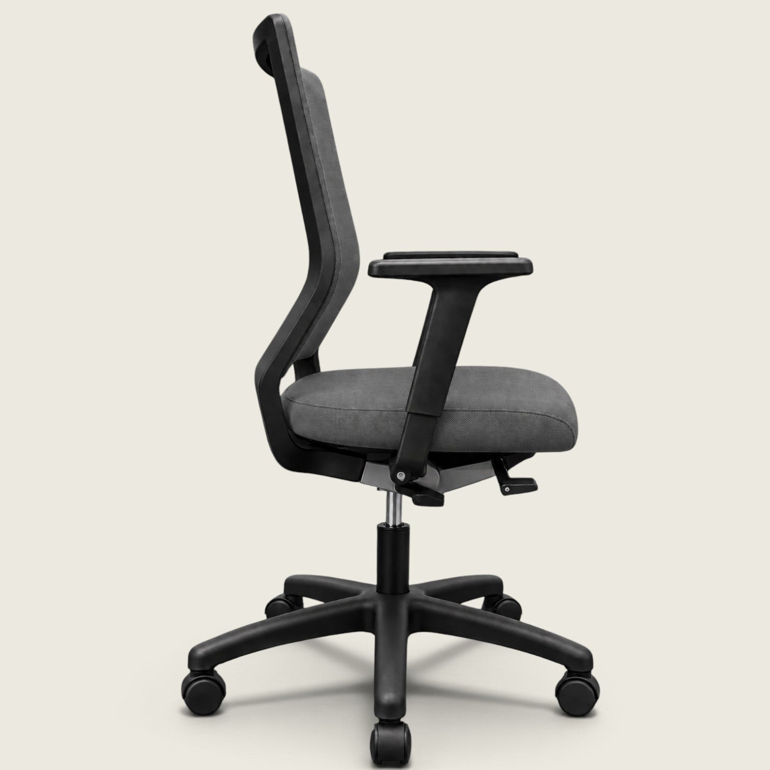 <tc>Sedus</tc>: <tc>Quarterback</tc> Sedia da ufficio in tessuto grigio con schienale in tessuto grigio - Ricondizionata