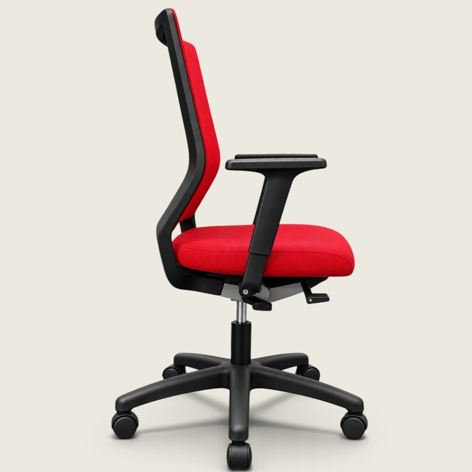 <tc>Sedus</tc>: <tc>Quarterback</tc> Sedia da ufficio in tessuto rosso con schienale in tessuto rosso - Ricondizionata