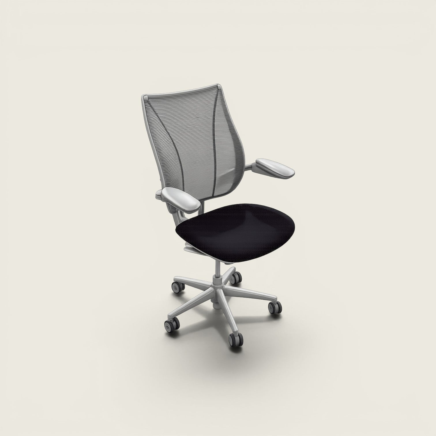 <tc>Humanscale</tc>: <tc>Liberty</tc> Sedia da ufficio in tessuto nero - Ricondizionata