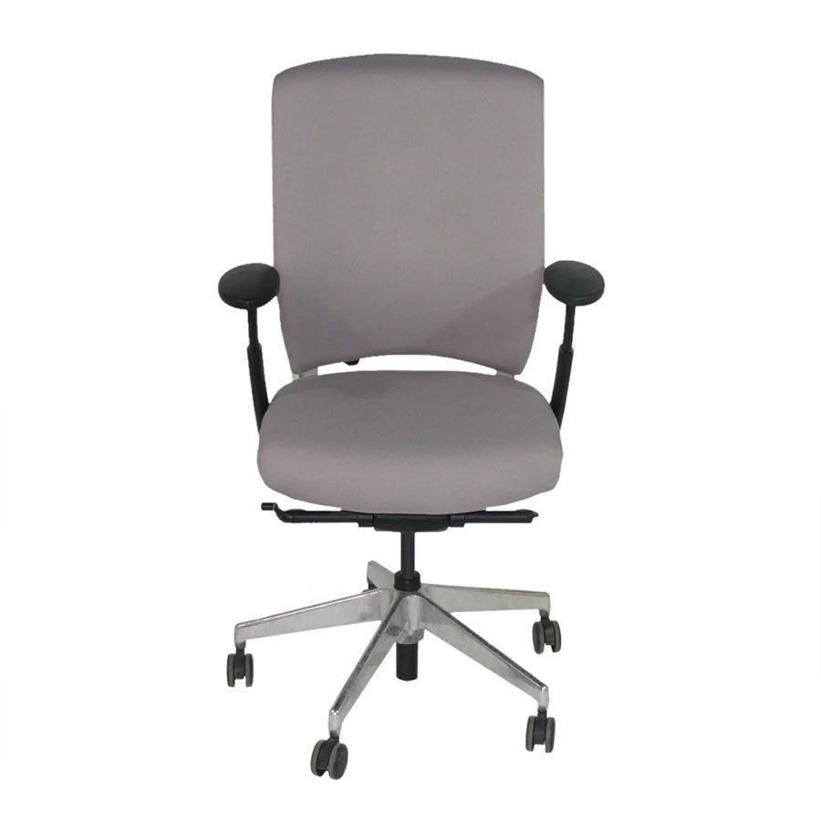 <tc>Senator</tc>: Sedia da ufficio Enigma S21 con struttura in alluminio e tessuto grigio - Ricondizionata