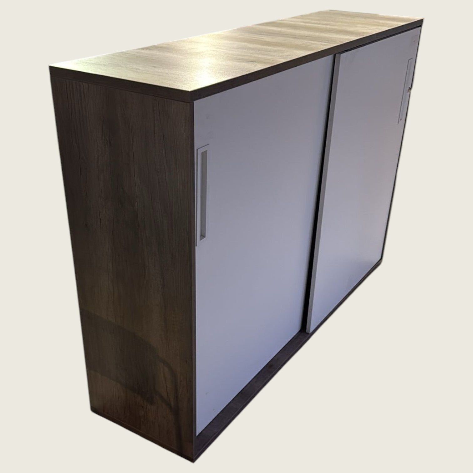 Senator: White Front Credenza - Refurbished