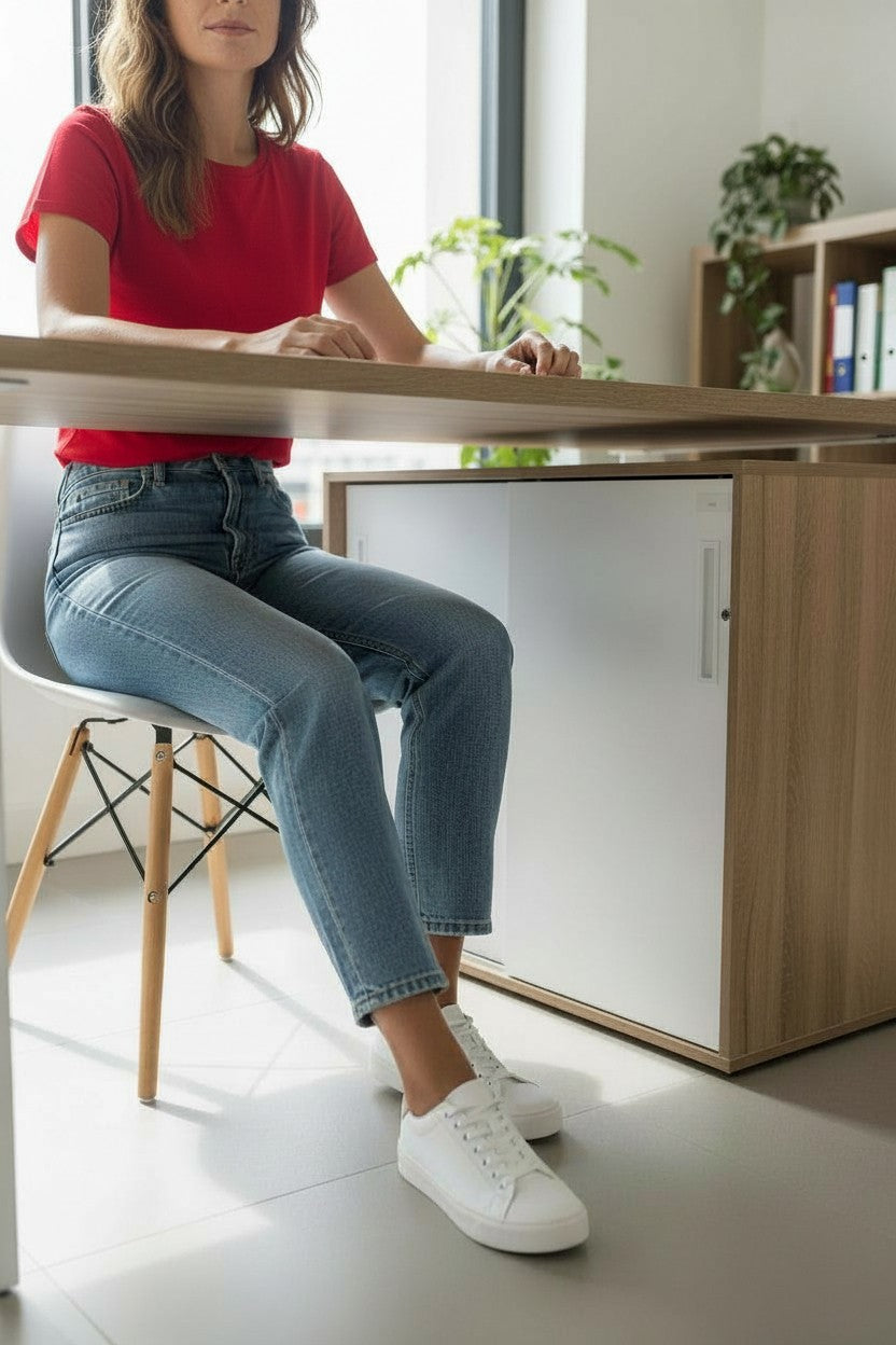 <tc>Senator</tc>: Credenza con frontale bianco - Ristrutturata