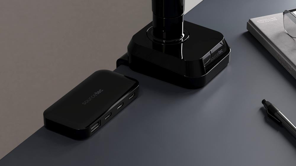 Modulo di alimentazione Pico On-Desk o Under-Desk in nero