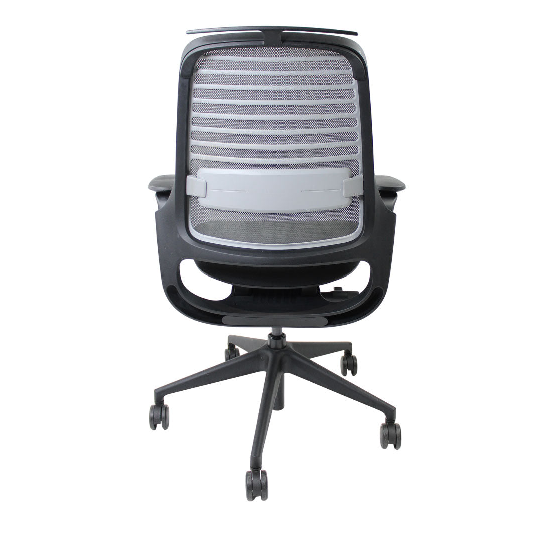 <tc>Steelcase</tc>: Sedia da ufficio ergonomica Serie 1 in tessuto nero - Ricondizionata