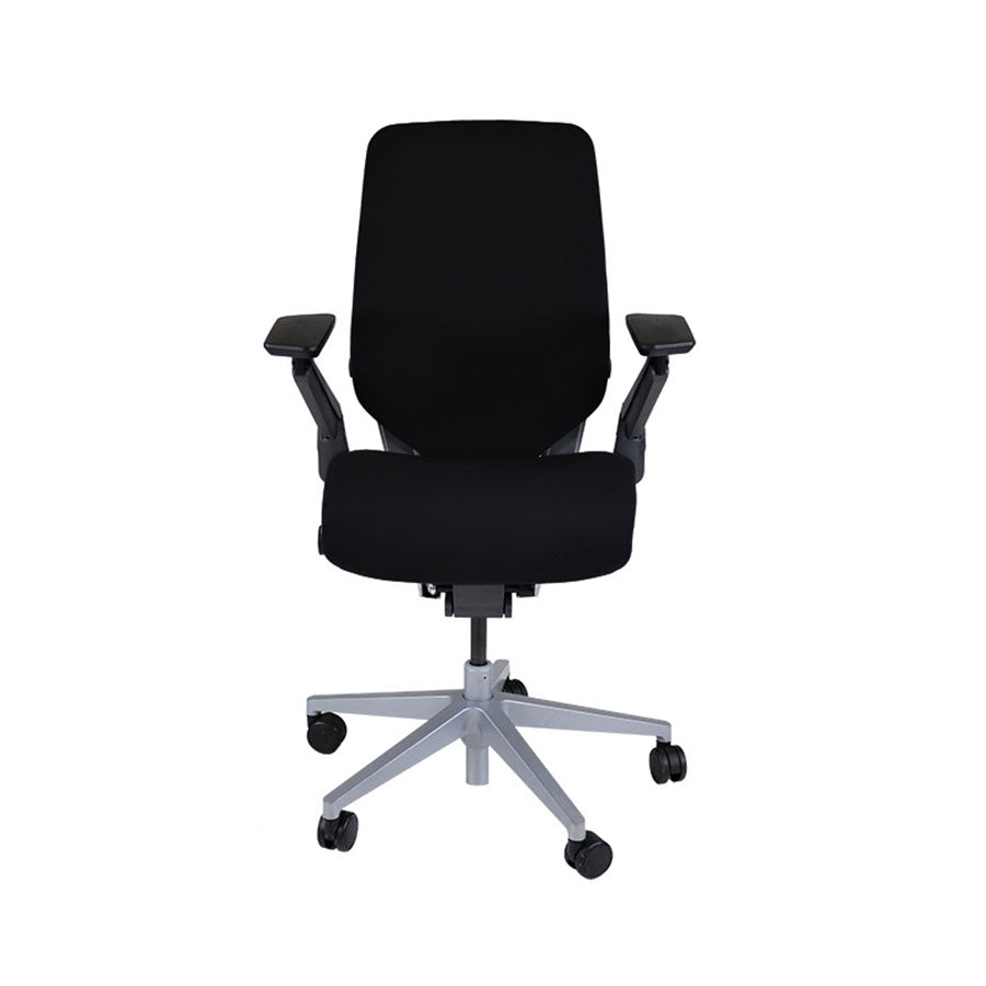 <tc>Steelcase</tc>: Sedia da ufficio ergonomica Gesture - Tessuto nero - Ricondizionata