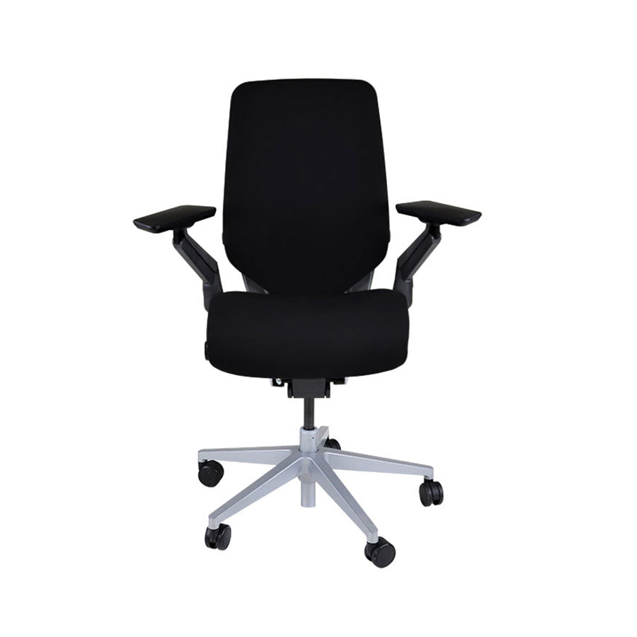 <tc>Steelcase</tc>: Sedia da ufficio ergonomica Gesture - Tessuto nero - Ricondizionata