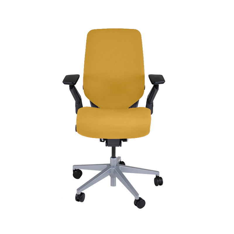 <tc>Steelcase</tc>: Sedia da ufficio ergonomica Gesture - Tessuto giallo - Ricondizionata