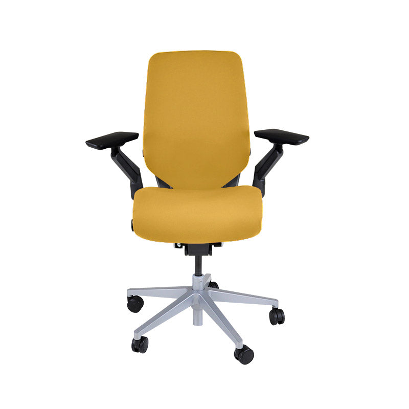 <tc>Steelcase</tc>: Sedia da ufficio ergonomica Gesture - Tessuto giallo - Ricondizionata