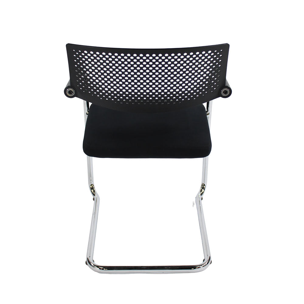 <tc>Vitra</tc>: <tc>VisaVis</tc> 2 sedie da riunione in pelle nera - ricondizionate