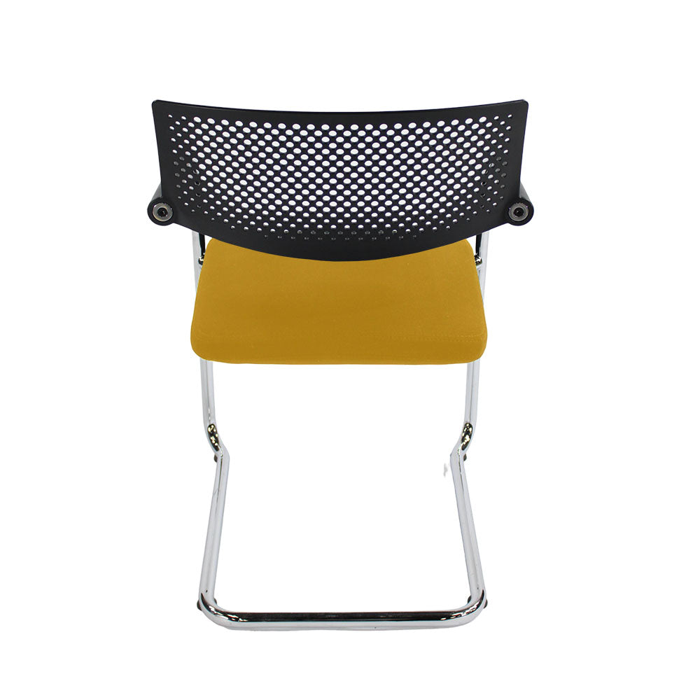 <tc>Vitra</tc>: <tc>VisaVis</tc> 2 sedie da riunione in tessuto giallo - ricondizionate