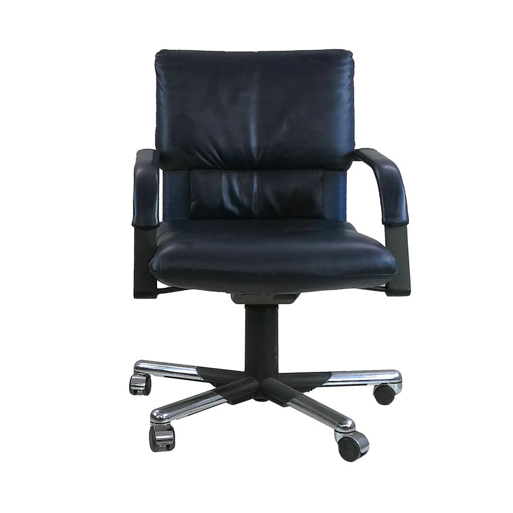 <tc>Vitra</tc>: Poltrona girevole direzionale Imago Bellini in pelle viola - Ricondizionata